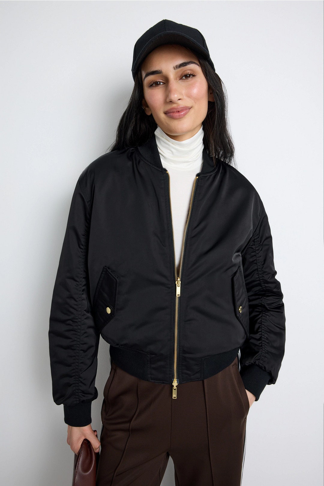 Jet Gold Reversible Bomber Jacket by Moose Knuckles 3