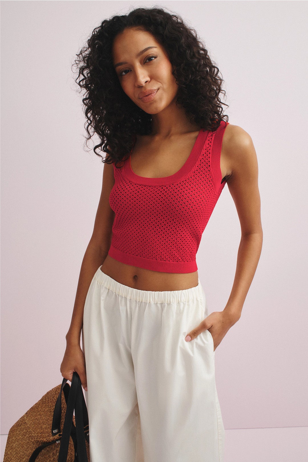 Crochet Scoop Neck Top by Rosetta Getty x RTR 3