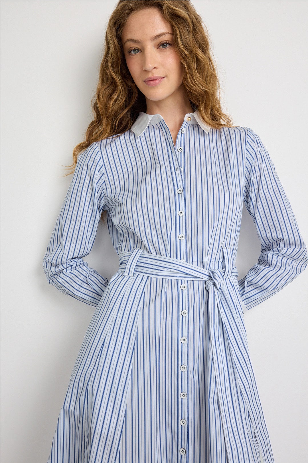 Contrast Cuff Midi Dress by Derek Lam 10 Crosby x RTR 3