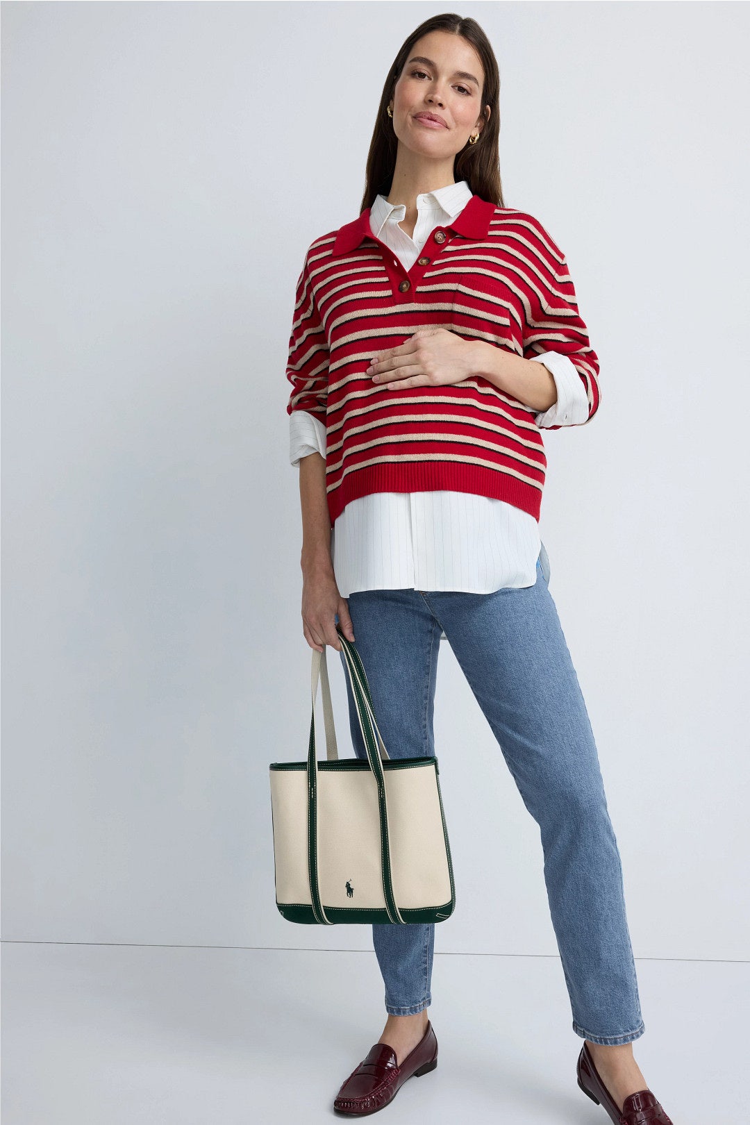 Mum Tapered Jeans by PIETRO BRUNELLI MATERNITY 3