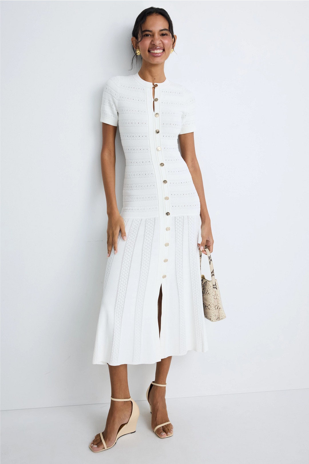 Short Sleeve Midi Dress by Sandro | Rent the Runway