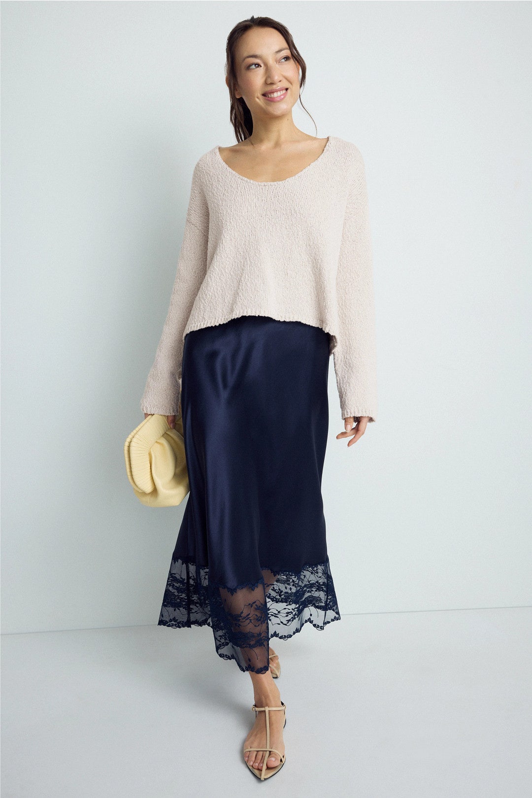 Summer Reversible Boucle  Sweater by NAADAM 3