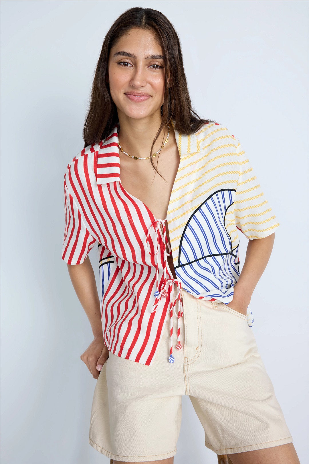White High Rise Baggy Shorts by Levi's 3