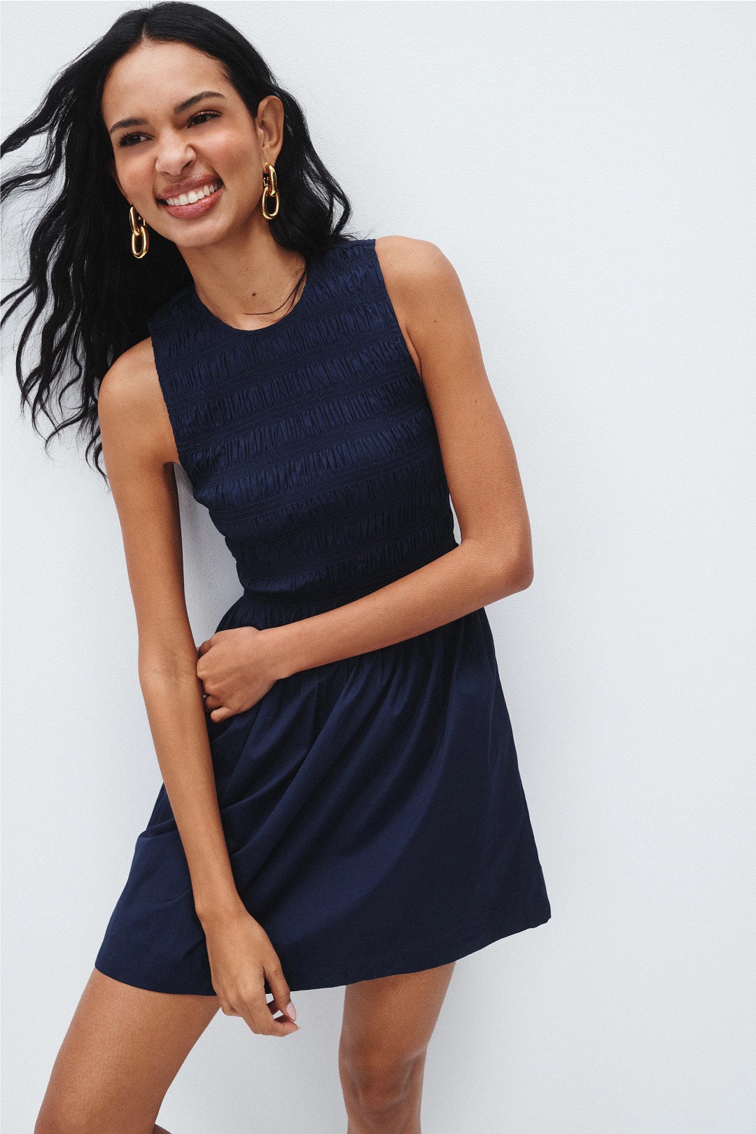 Selena Smocked Mini Dress by Madewell 3