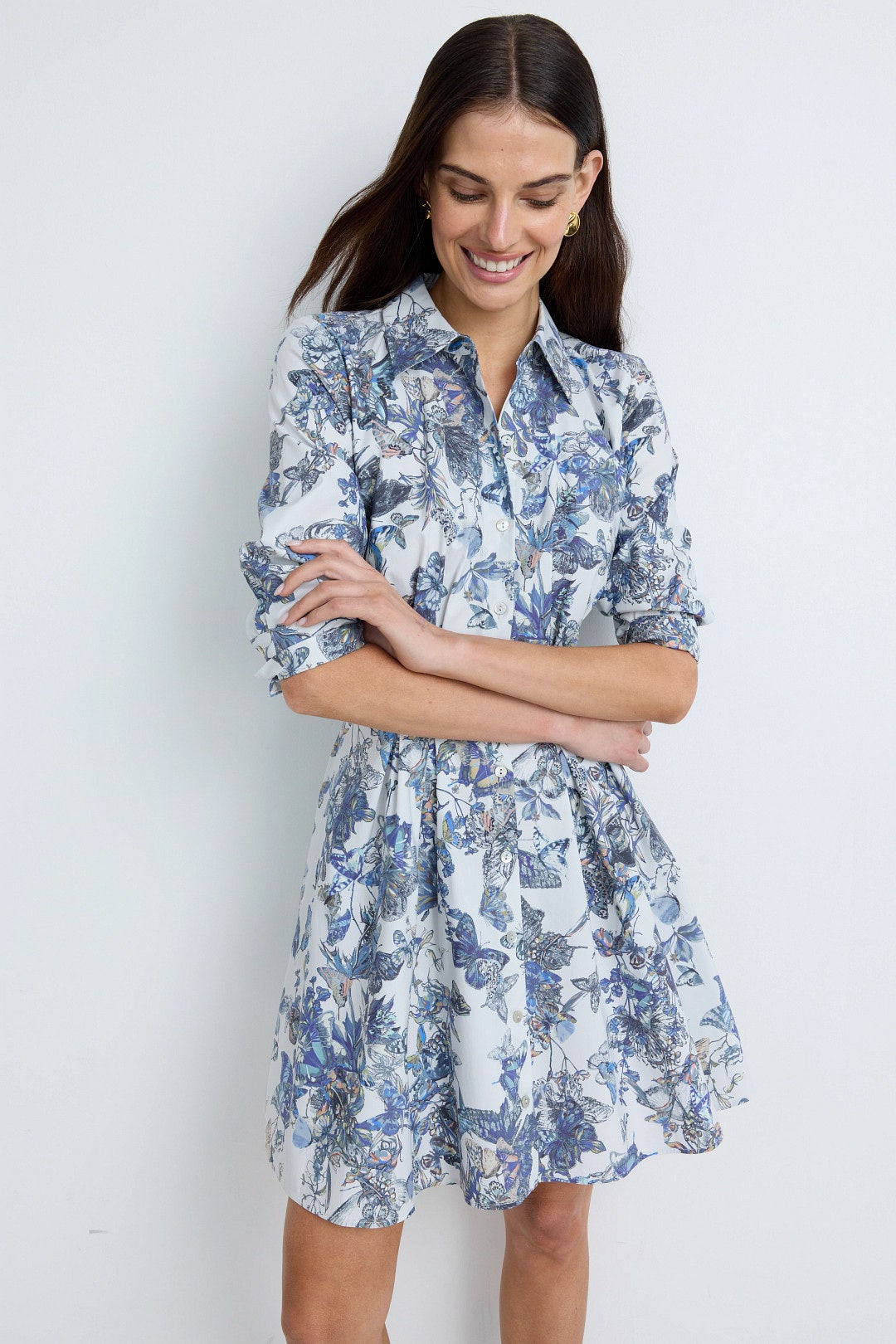 Journi Pintuck Short Dress by L'agence | Rent the Runway