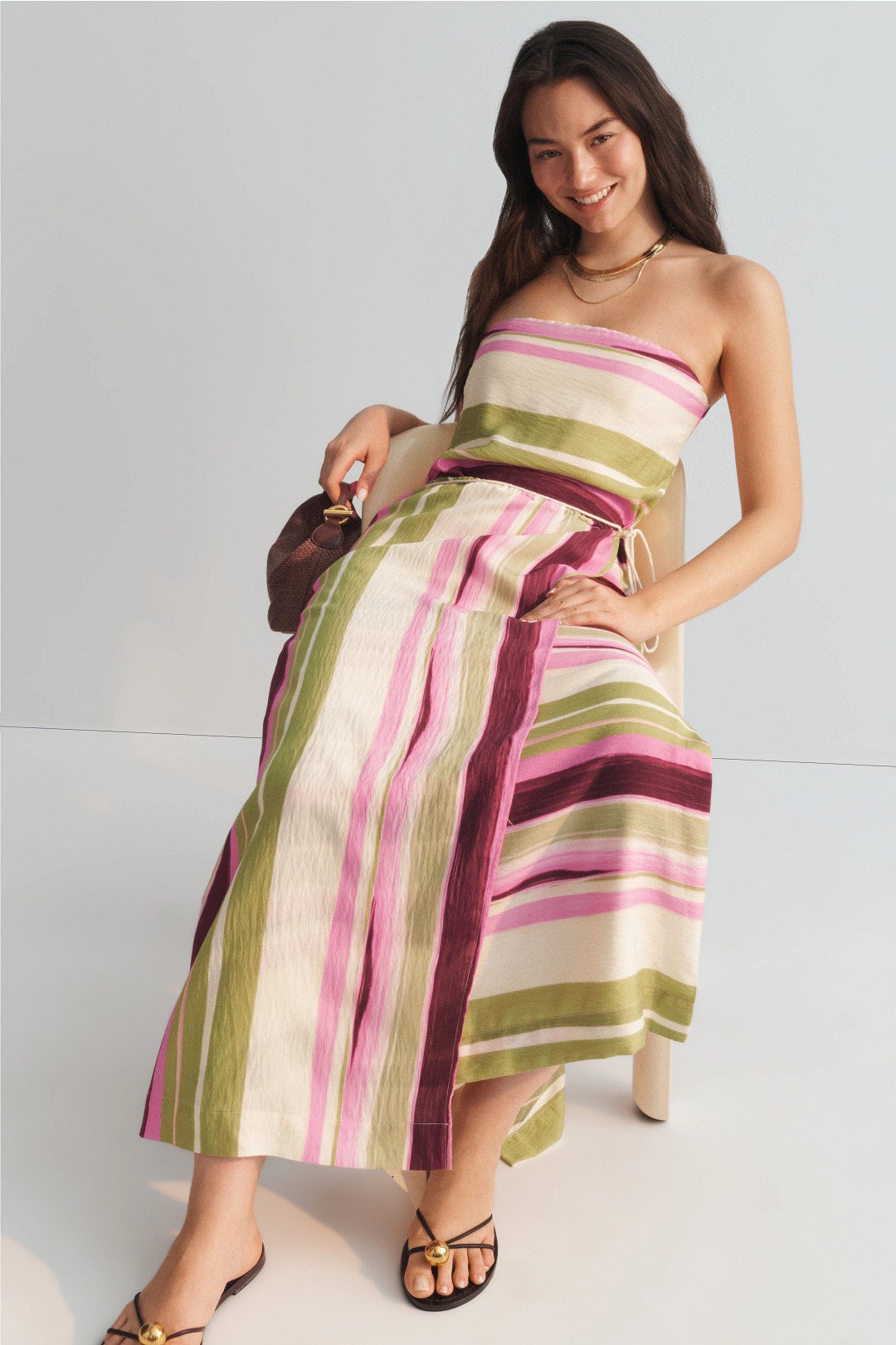 Mirage Stripe Dress by Mon Renn 3