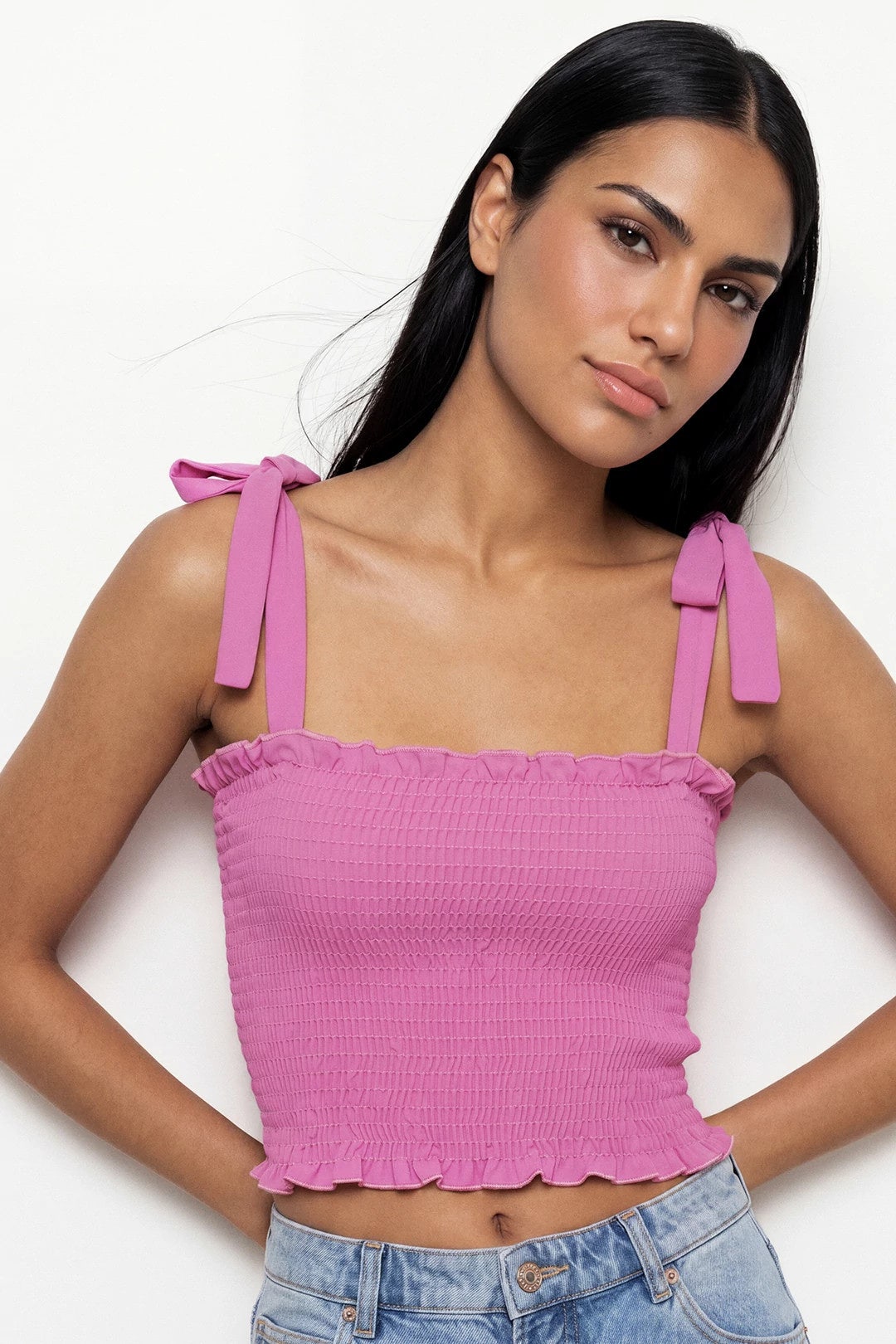 Pink Antoinette Smocked Top by Show Me Your Mumu 3