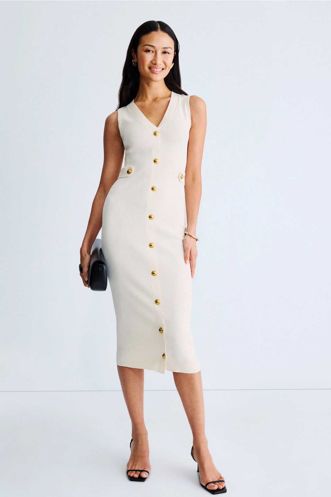 Button Front Midi Dress by MICHAEL KORS 3