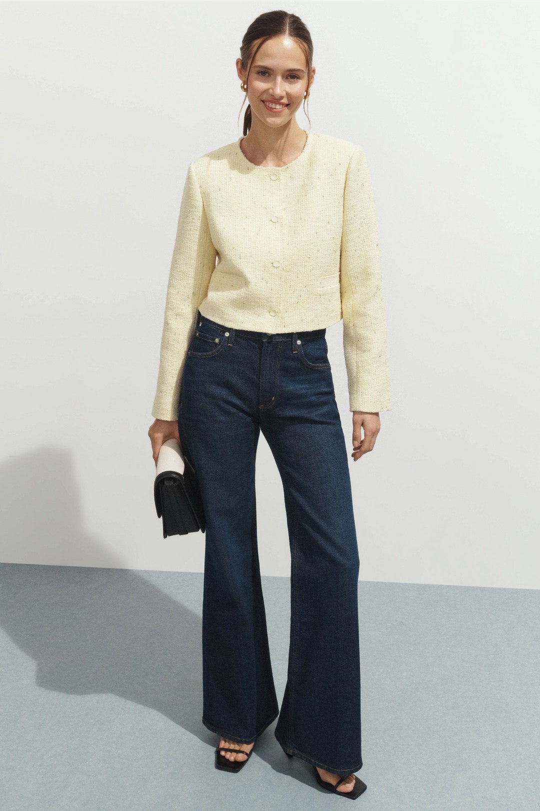 Crew Neck Tweed Jacket by Jason Wu x RTR 3