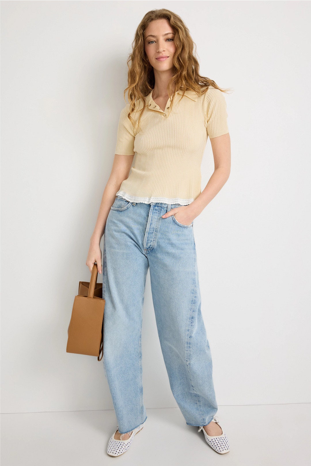 Knit Polo Top by Sandro 3