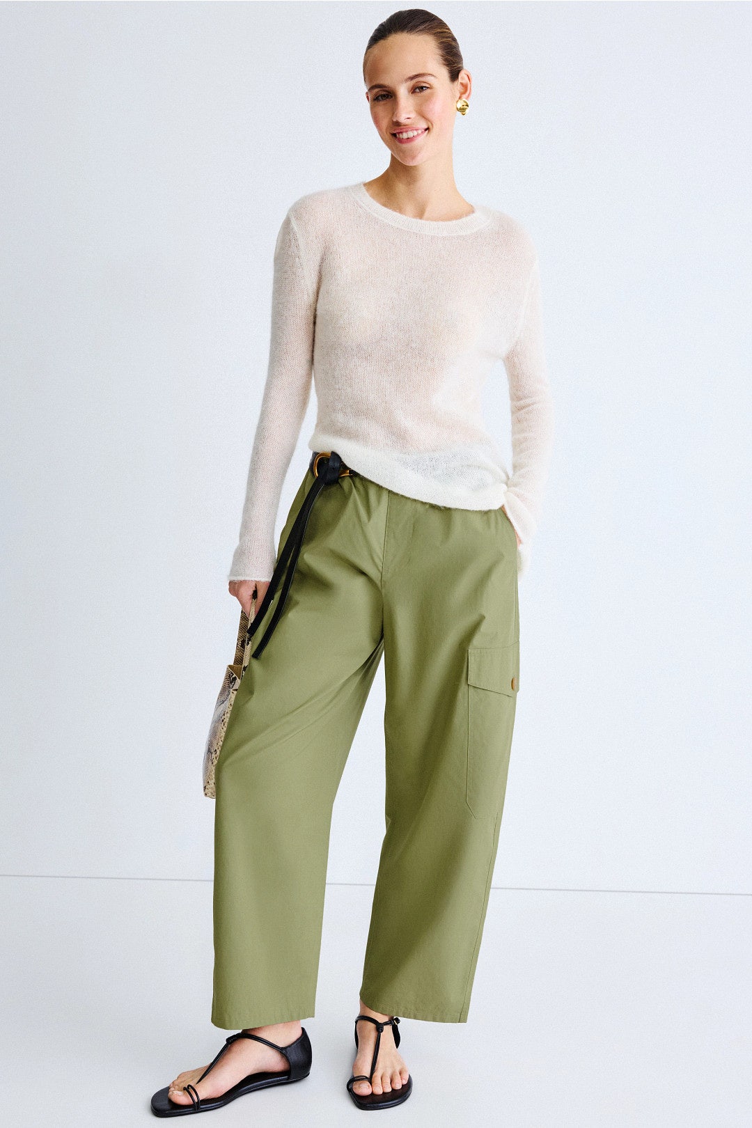 Green Barrel Leg Pants by Adam Lippes x RTR 3