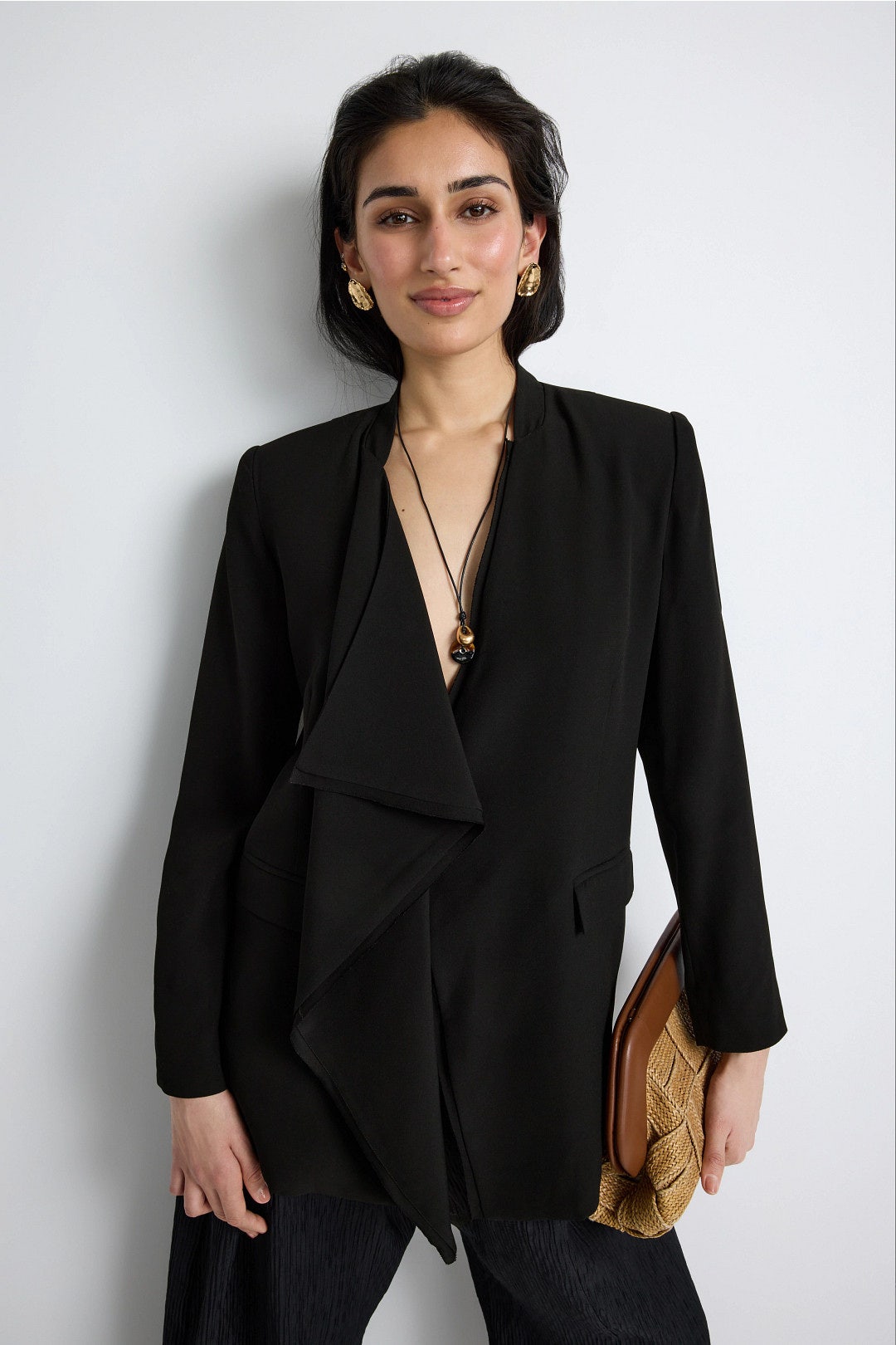 Elea Draped Front Blazer by Ulla Johnson 3