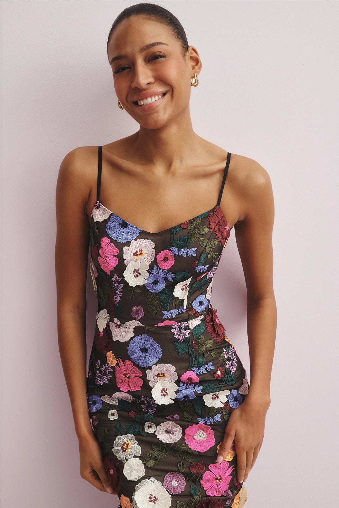 Giovanna Embroidered Gown by Dress The Population | Rent the Runway