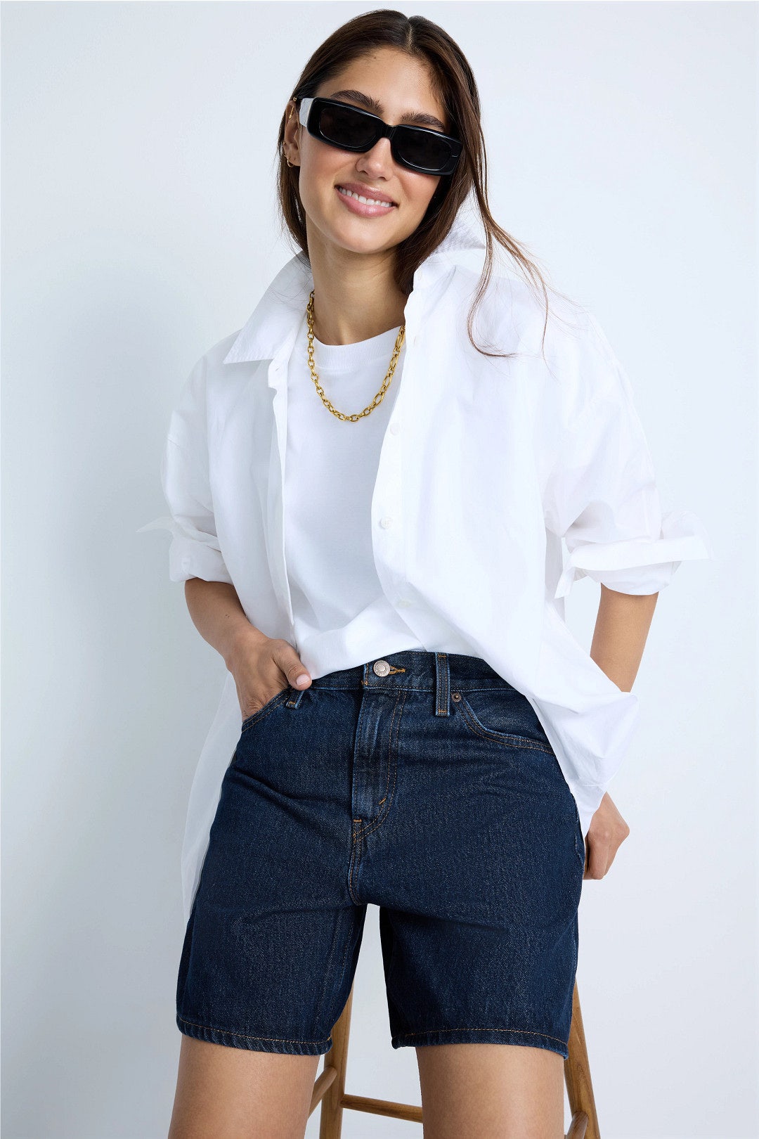 High Waist Baggy Short by Levi's 3