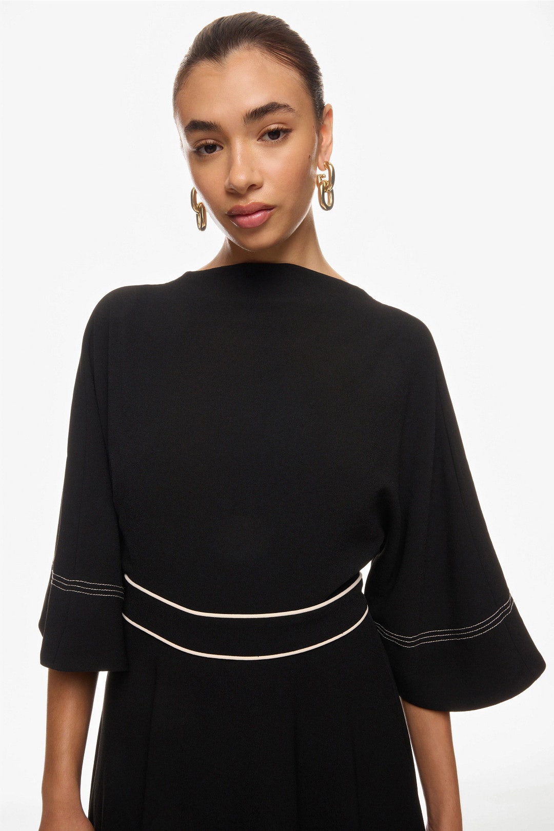 Short Sleeve Back Tie Midi Dress by Roksanda x RTR 3