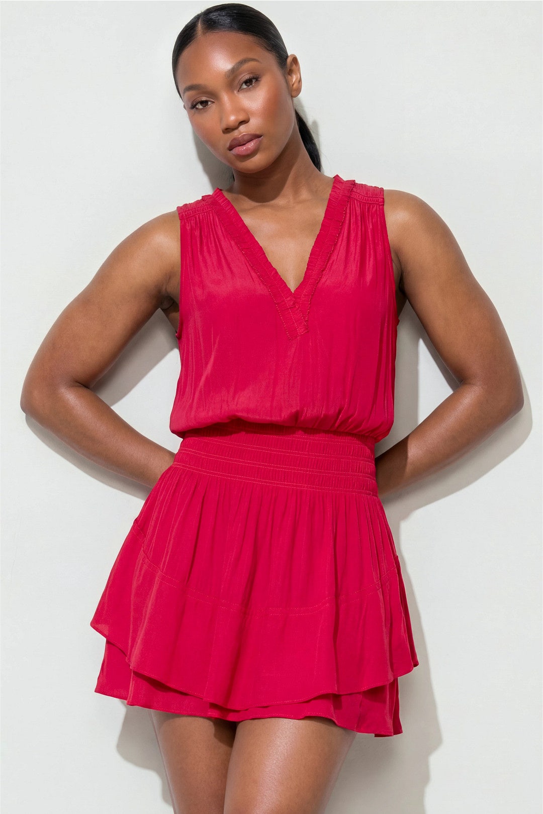 ramy brook pink dress Jasmine Colorblock Maxi in Sunset Any night out in our Tatiana Dress is sure to be memorable Ramy Brook Pink Size M