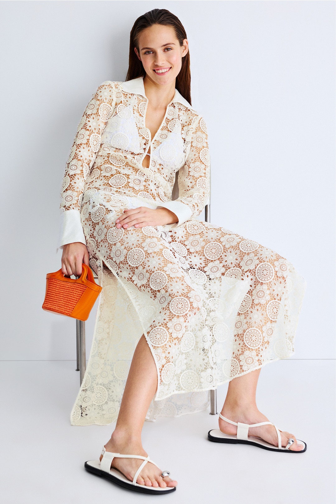 Collared Maxi Cover Up by Ronny Kobo x RTR 3