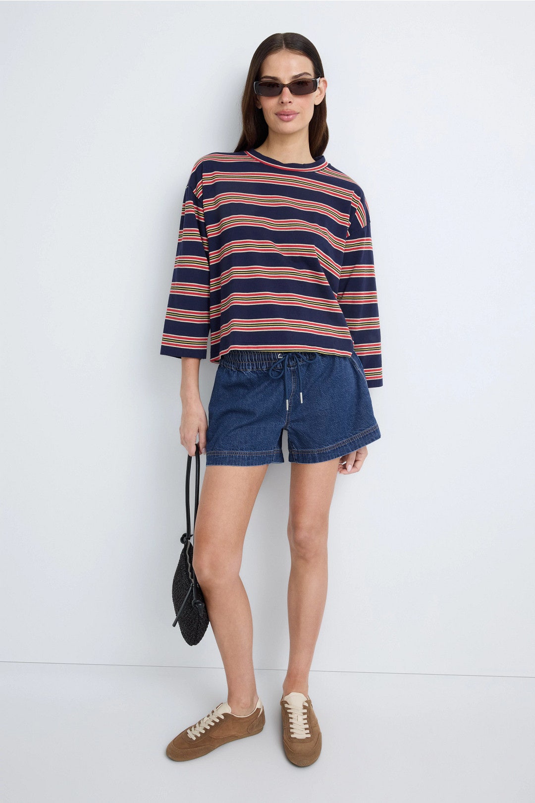 Mid Rise Drawstrings Shorts by Hudson 3