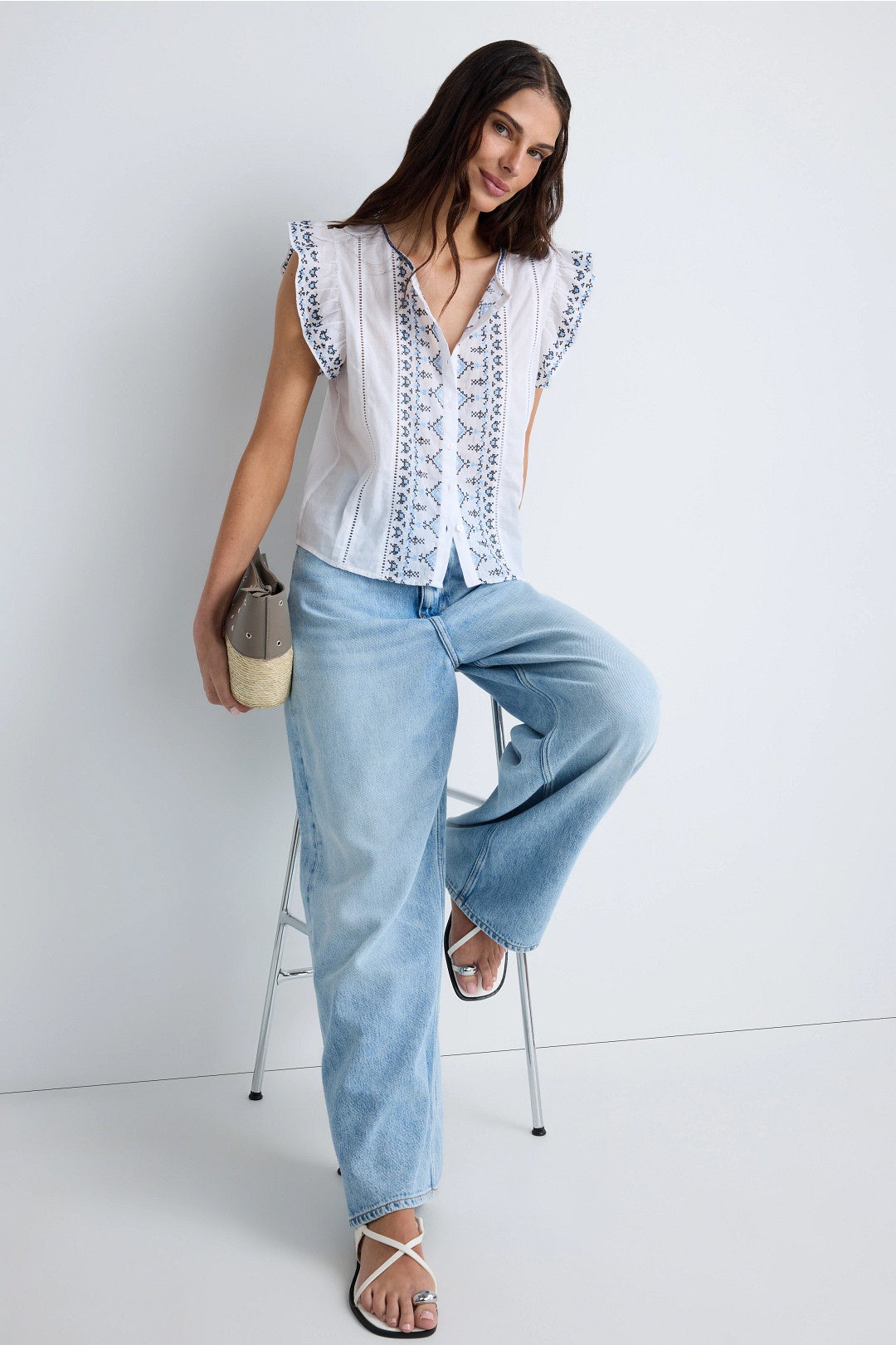 Diana Embroidery Top by west of. 3