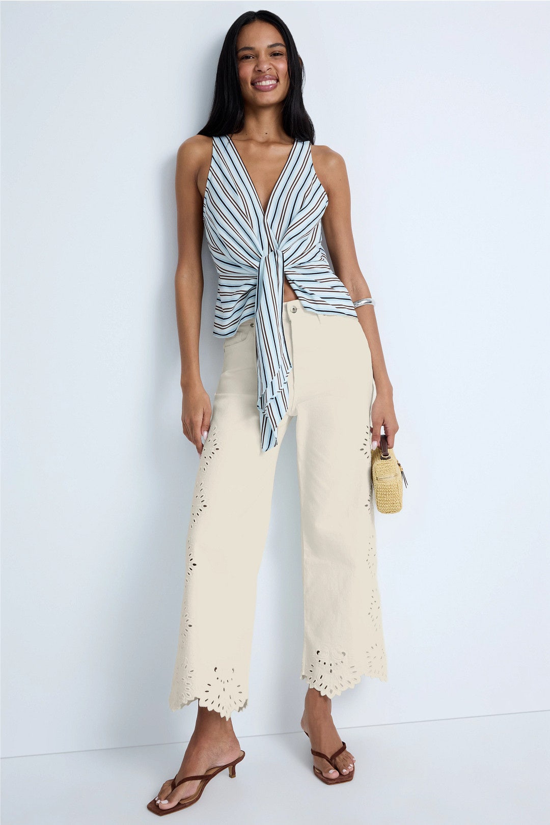 Mia Broderie Wide Leg Jeans by Joe's Jeans 3