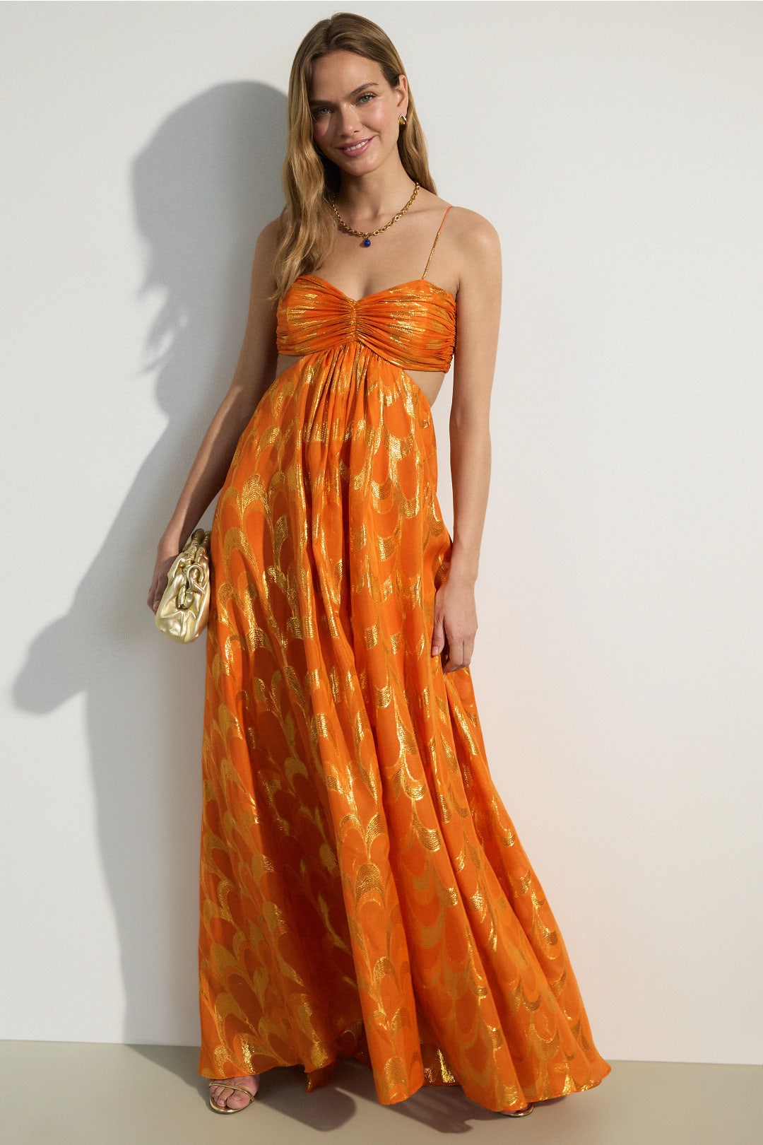 silk velvet maxi dress Petal and Pup Women's Ricki Velvet Maxi Dress