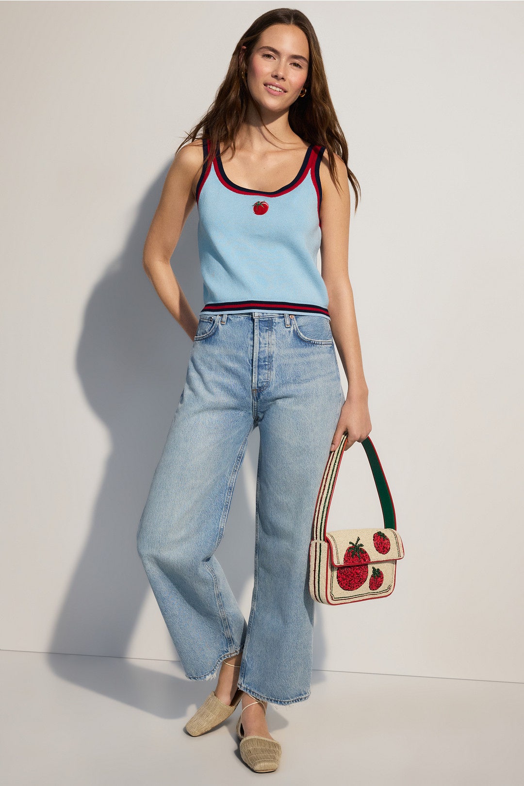Tomato Knit Tank by Terez 3
