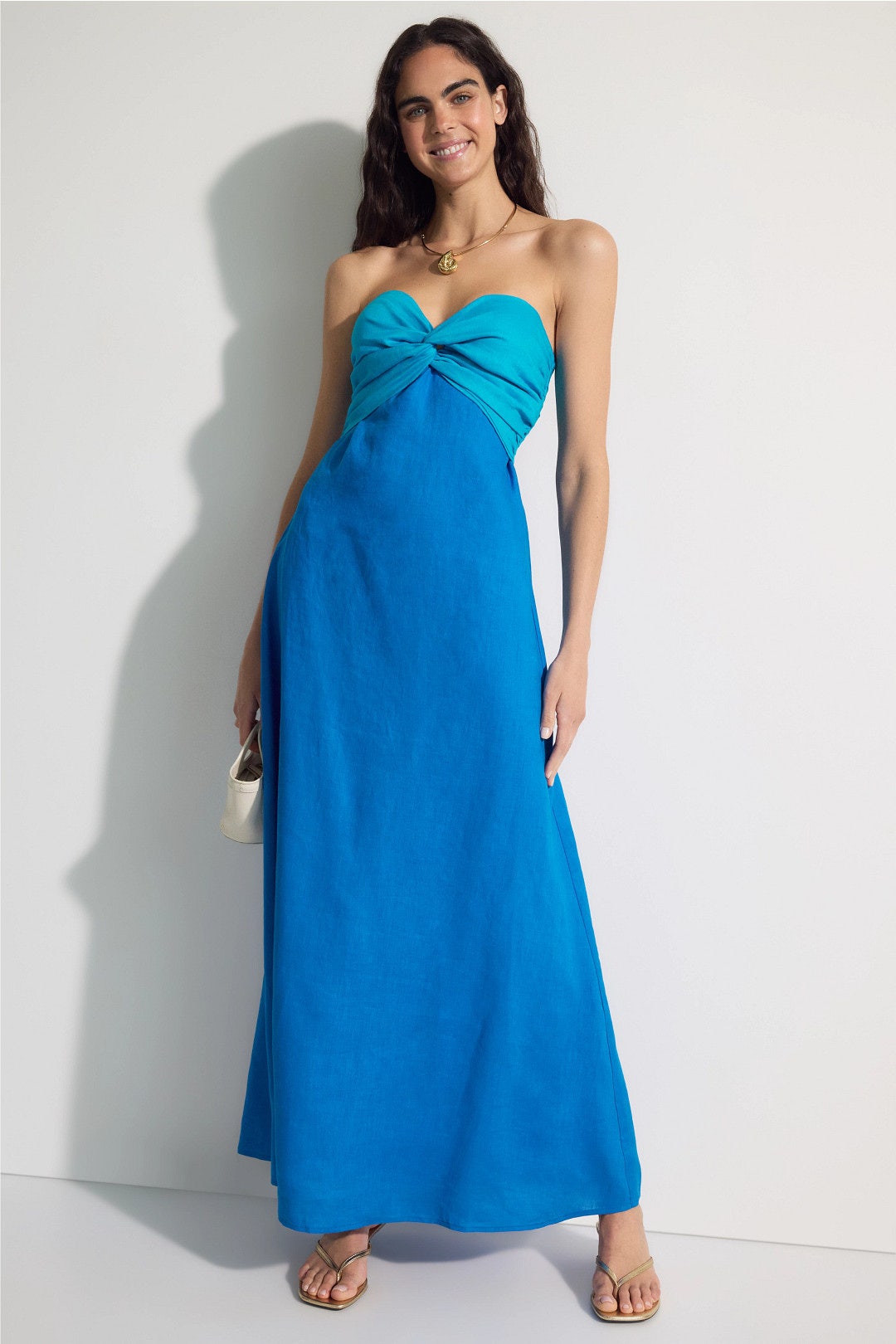 Melody Linen Maxi Dress by LUSANA 3