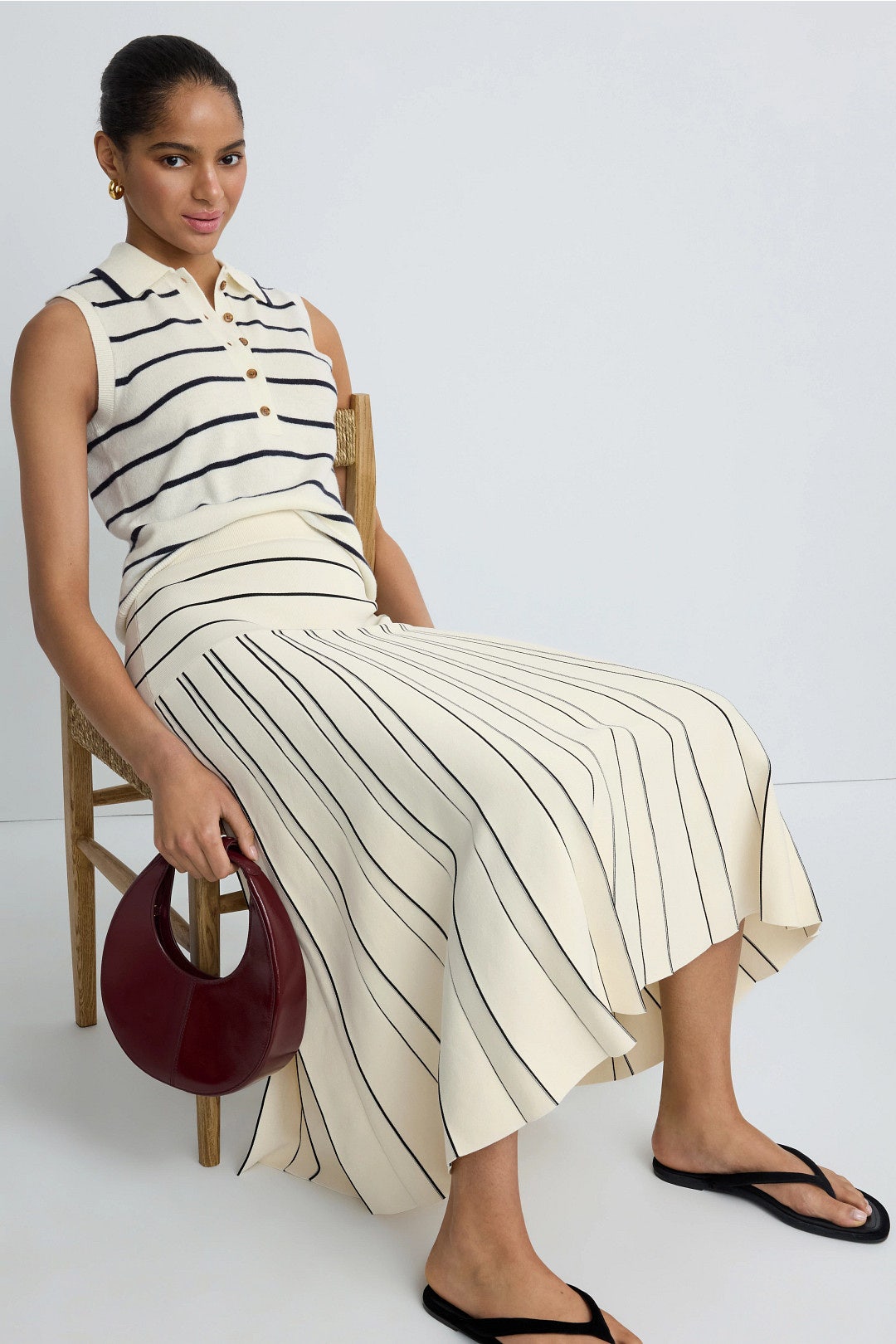 Alice Striped Maxi Skirt by Reiss 3