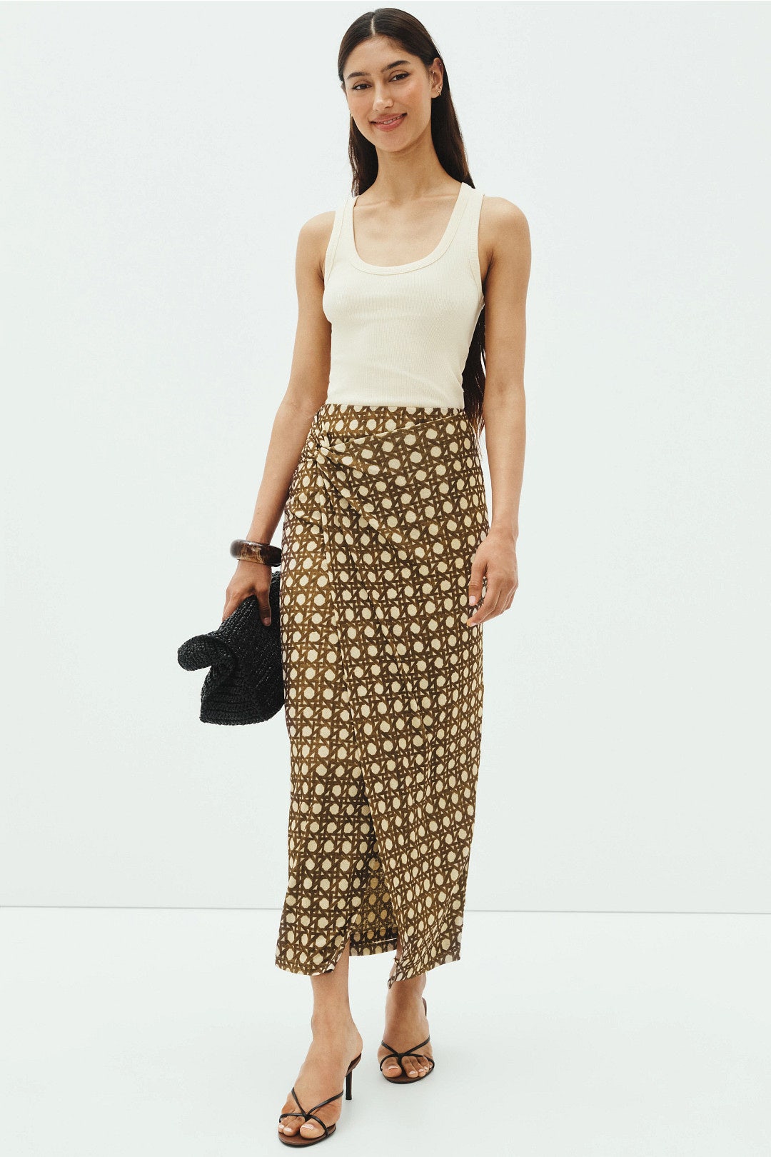 Nesse Sarong Style Skirt by Nanushka 3