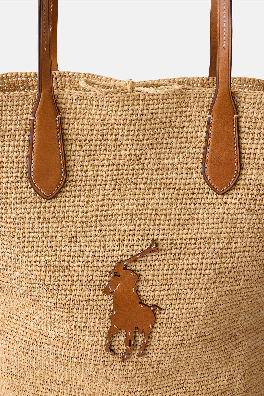 North South Raffia Large Tote by Polo Ralph Lauren Accessories