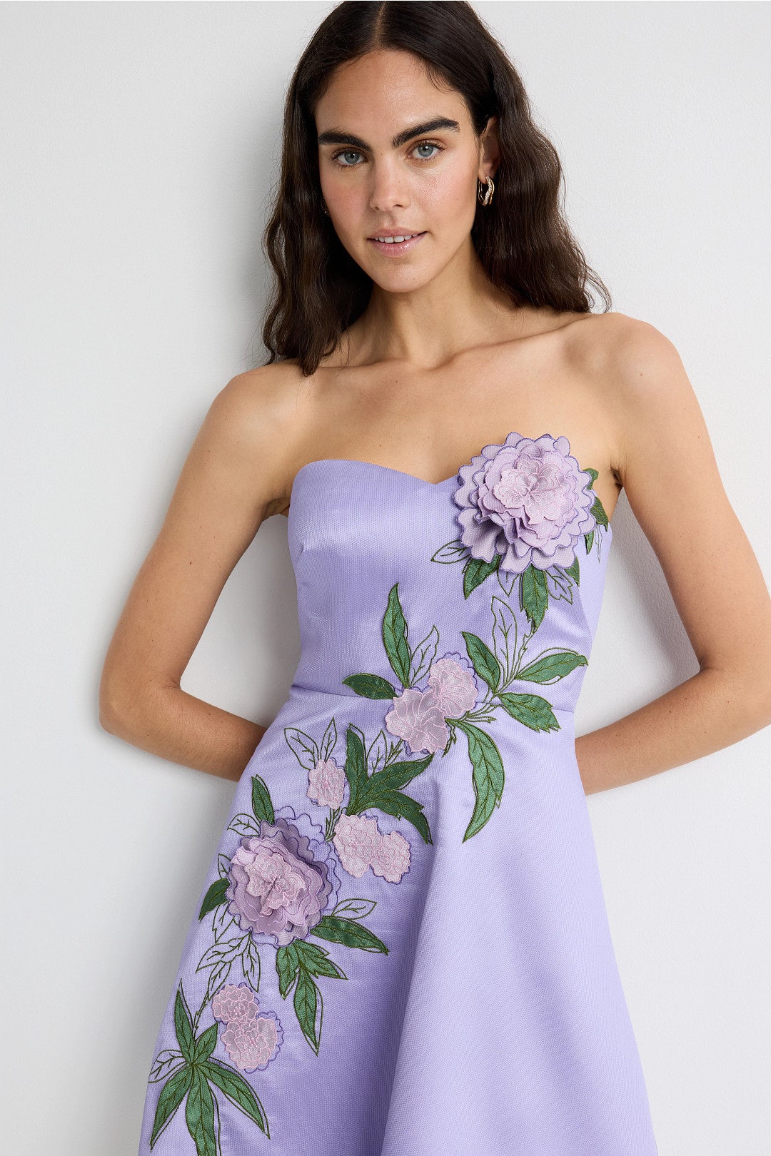 Flower Sash Mini Dress by Badgley Mischka 3