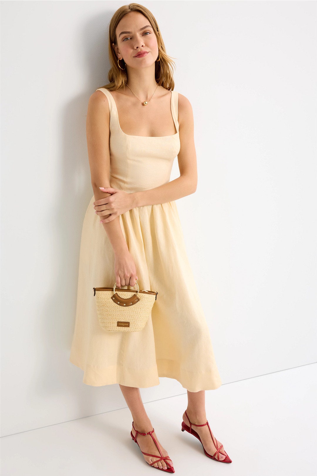 Janu Linen Dress by Reformation 3