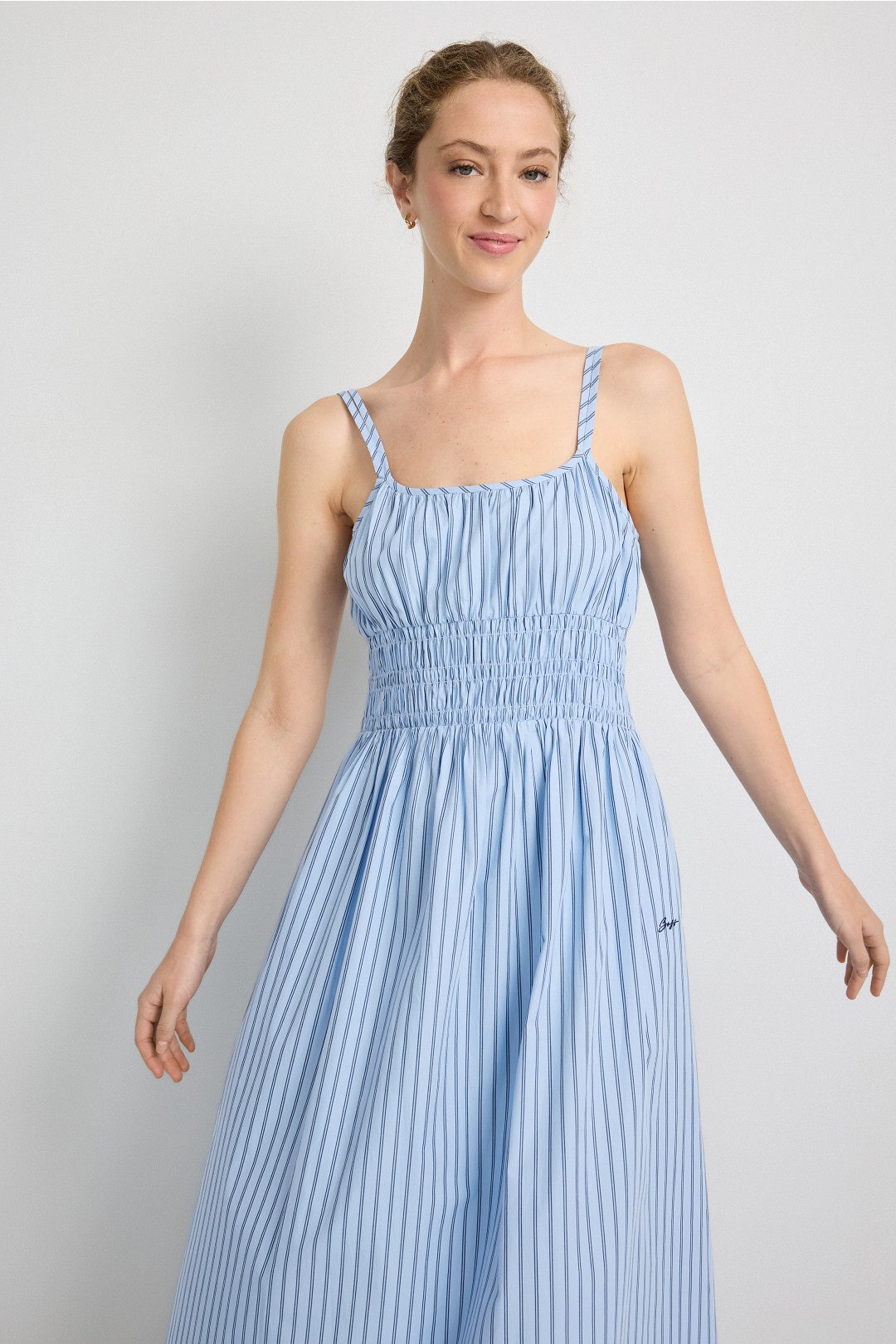 Striped Maxi Sundress by BOSS 3