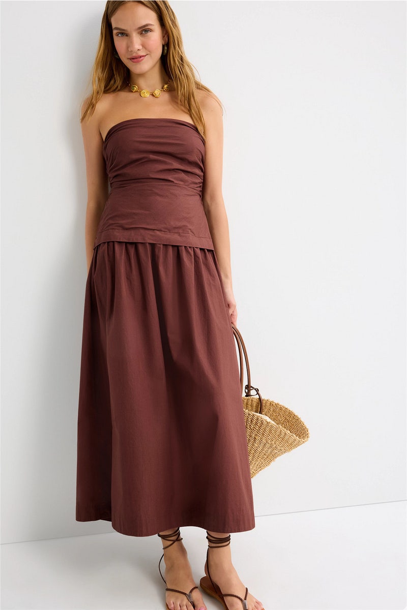 alc laura cotton maxi dress Check – Augustine Color Print:Balearic Bebé drop waist wedding dress 17 Hawaiian Outfits To skimming silhouette masterfully blends