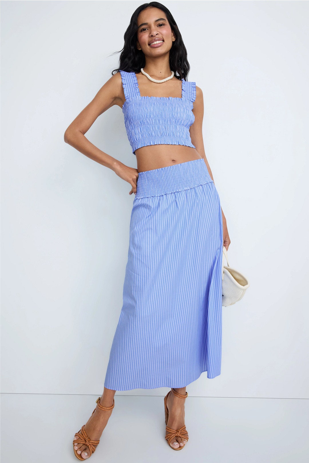 Stripe Delphine Nap Skirt by Hill House Home 3