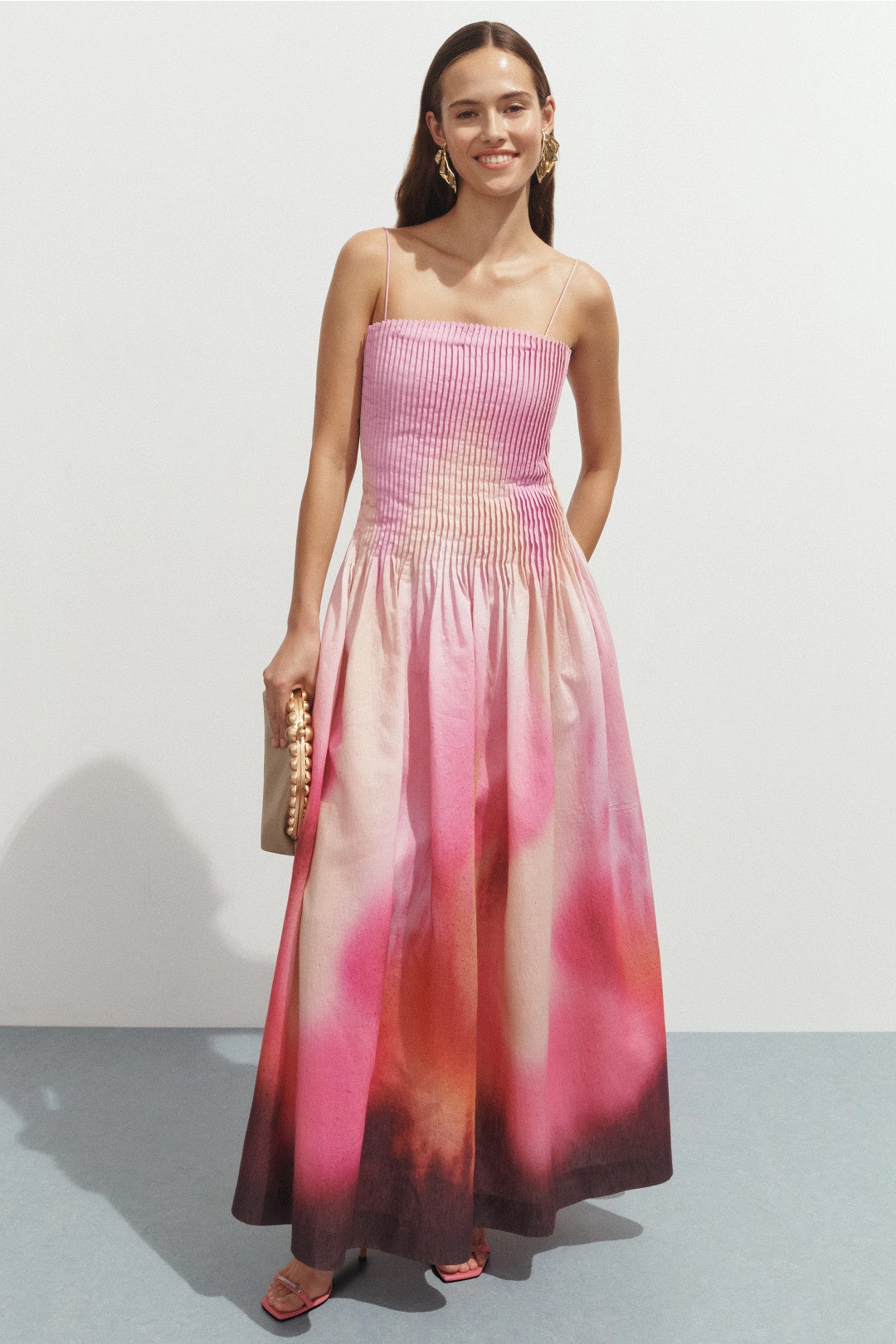 Grecia Pleated Dress by AMUR 3
