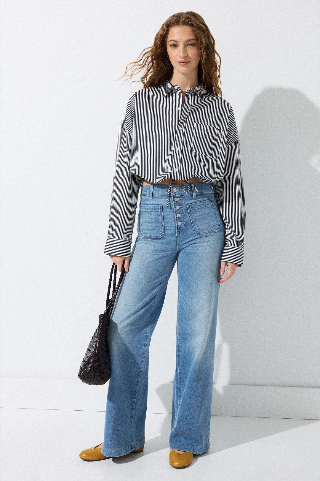 Georgia Wide Leg Jeans by LE JEAN 3