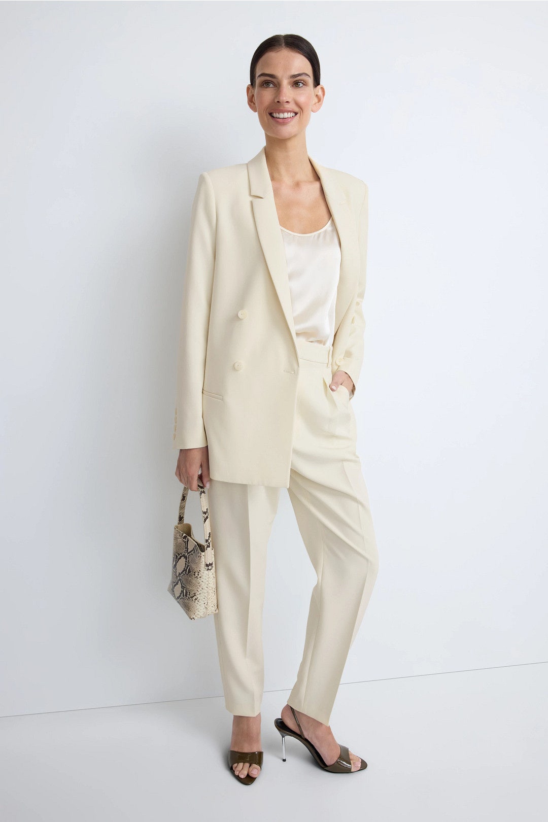 Crop Pleated Pants by LAPOINTE 3