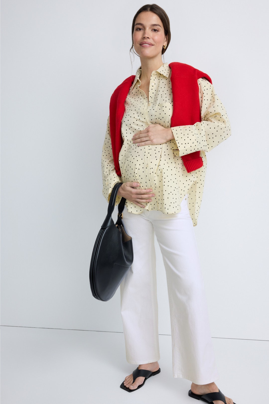 Wide Leg Maternity Jeans by PIETRO BRUNELLI MATERNITY 3