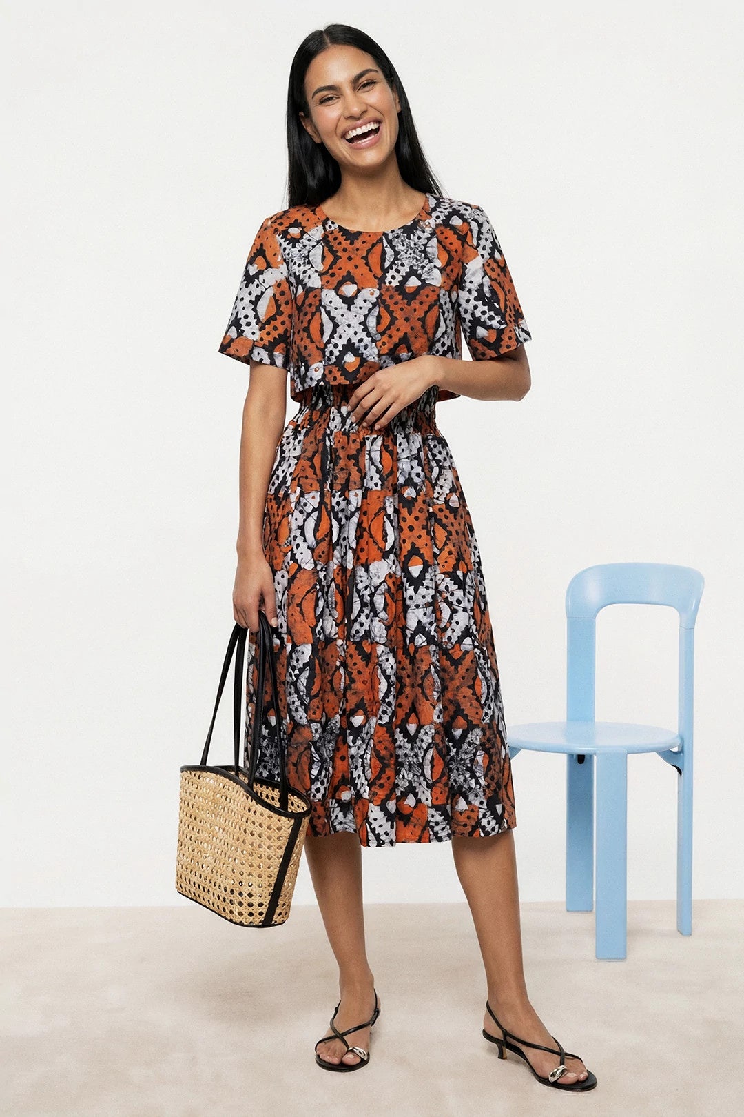 Orange Lottie Dress by Autumn Adeigbo 3