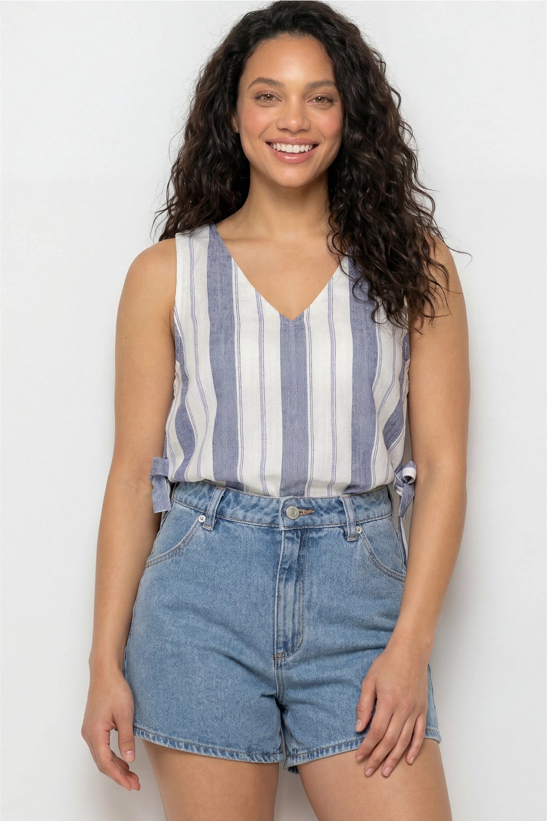 Striped Side Tie Tank by Madewell 3