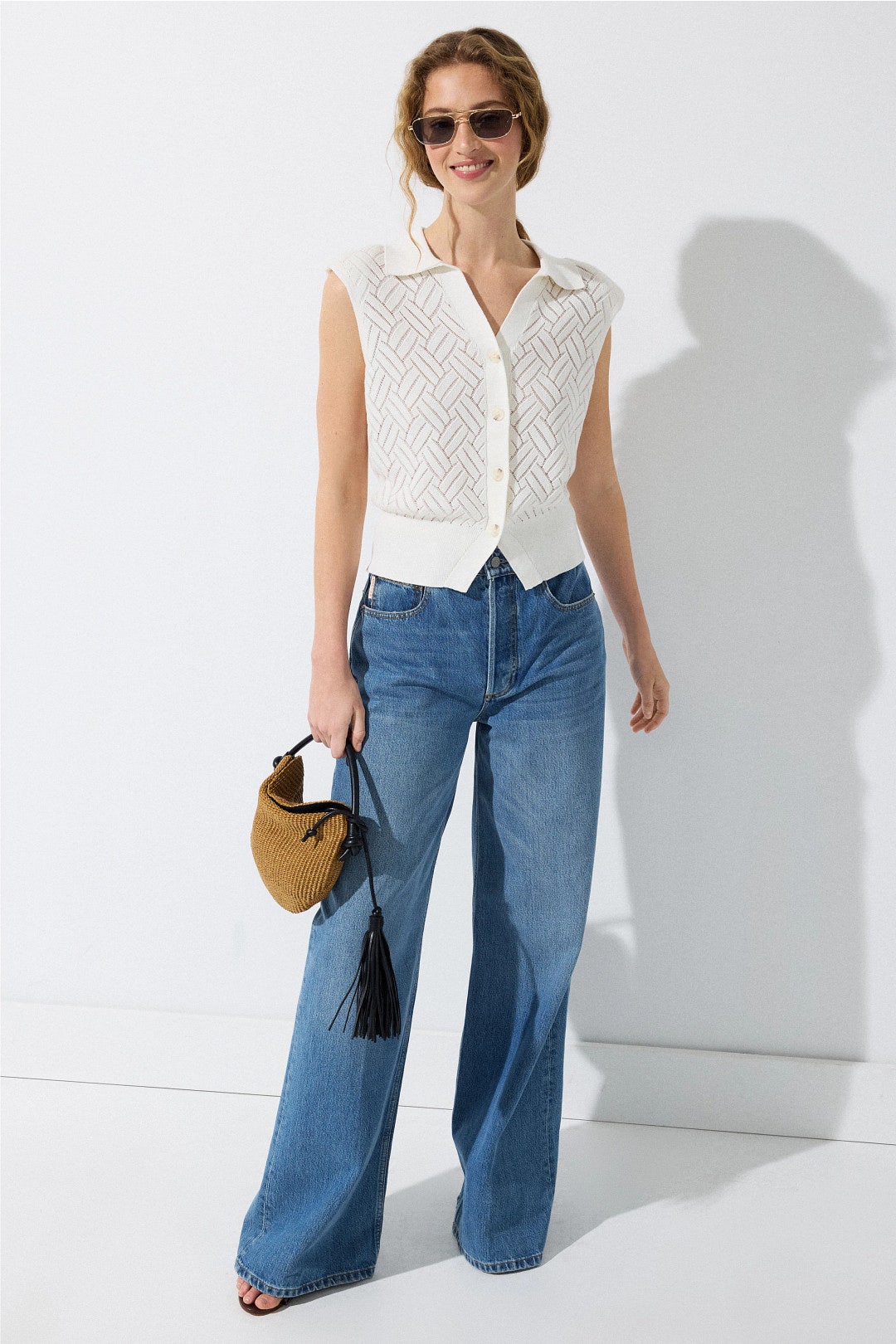 Sleeveless Collared Top by Hudson 3