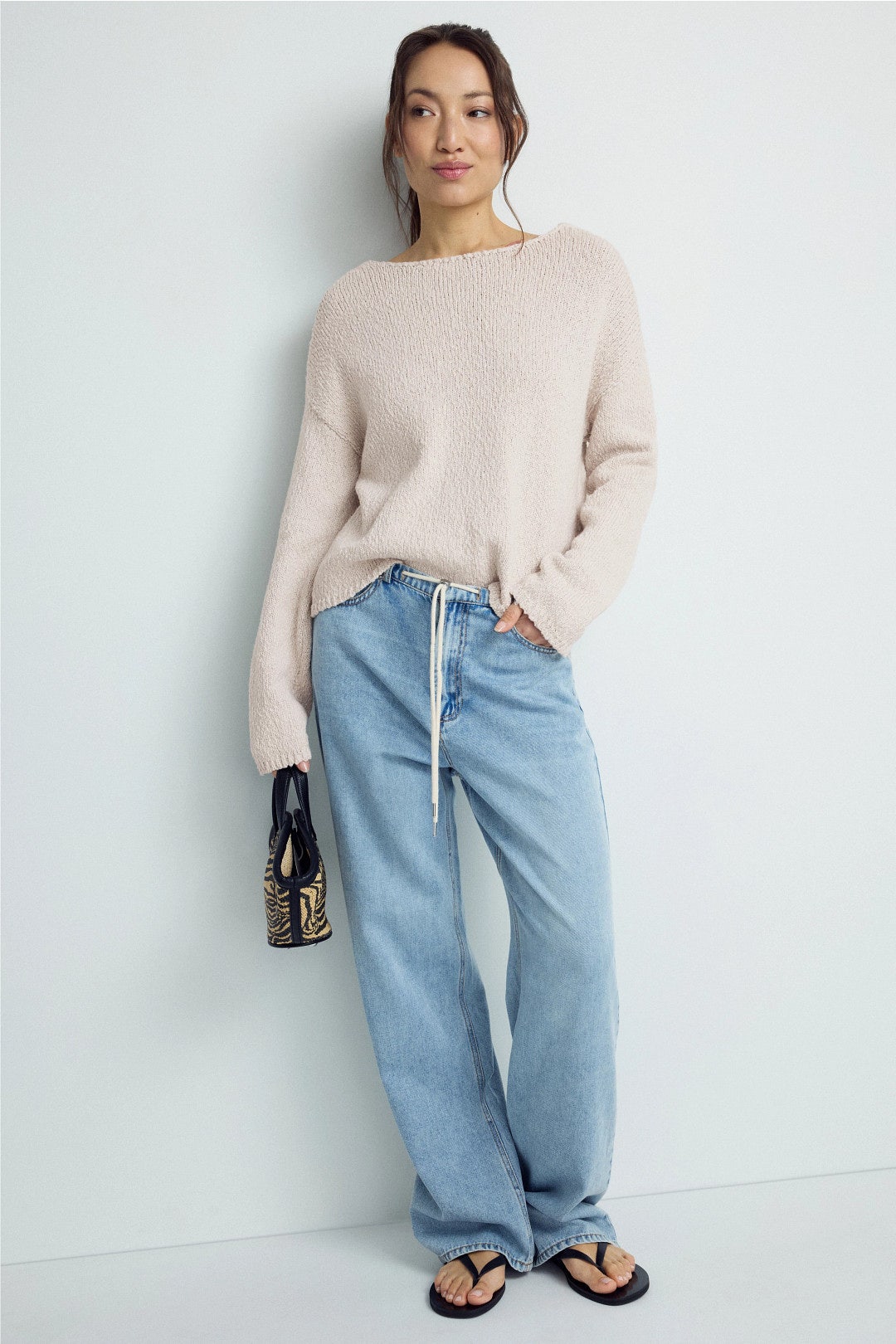 Summer Reversible Boucle  Sweater by NAADAM 4