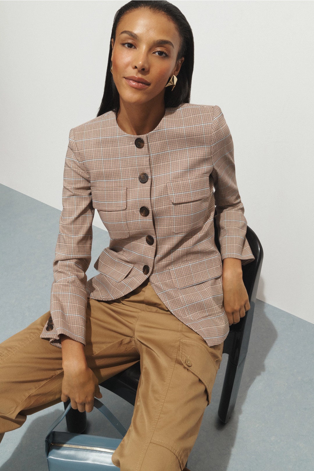 Orrin Button Up Jacket by Veronica Beard 4