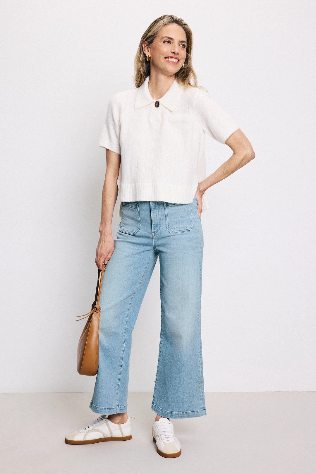 Virginia Wide Leg Ankle Jeans by LE JEAN 4