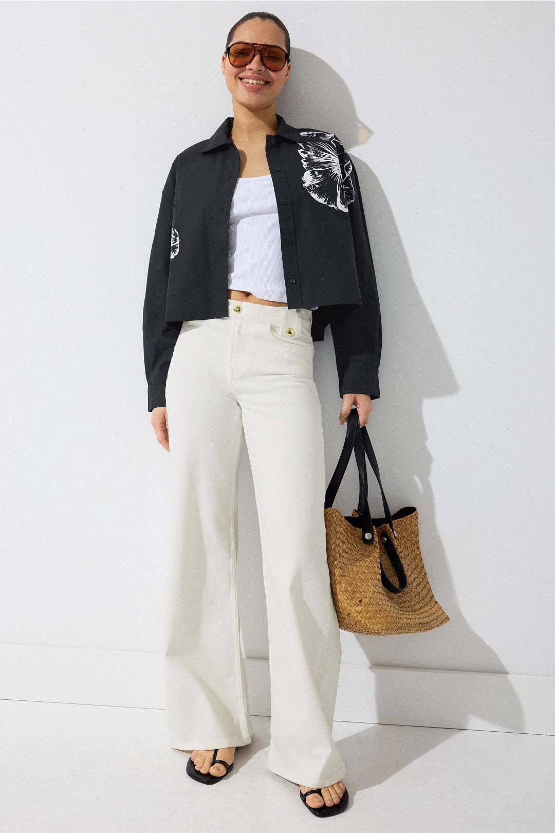 Palermato Wide Leg Jeans by Maje 4