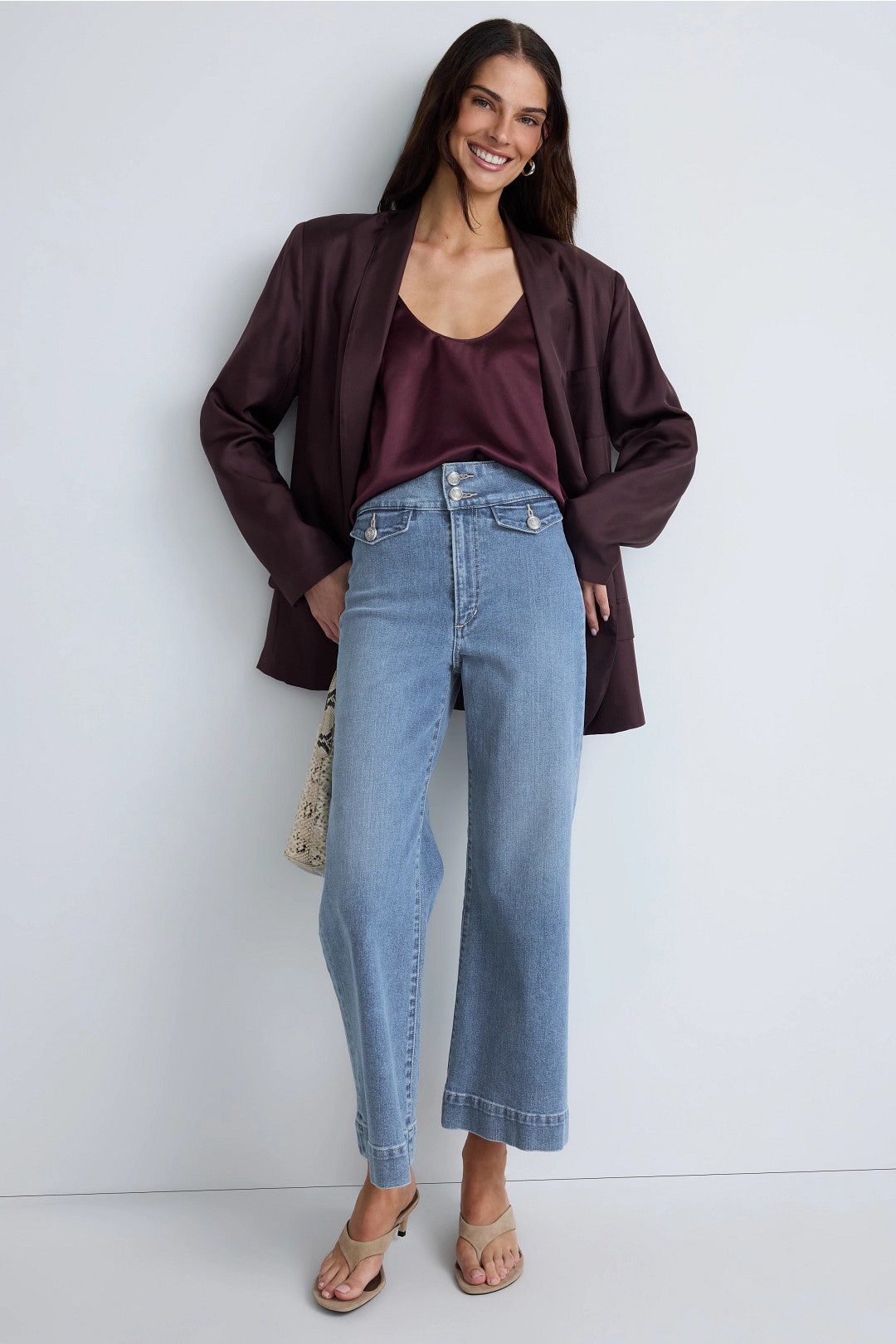 Ellia Wide Leg Ankle Jeans by Joe's Jeans 4