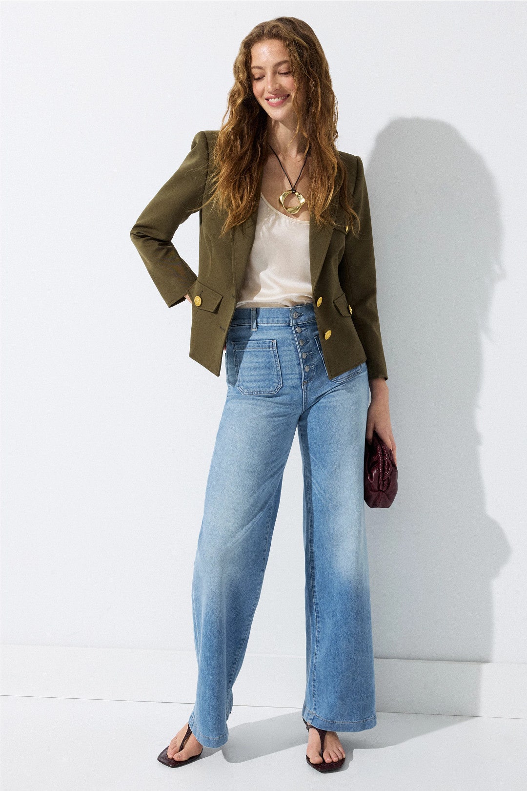 Georgia Wide Leg Jeans by LE JEAN 4