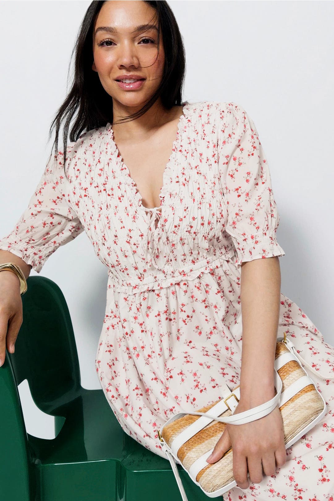 Sonica Floral Maxi Dress With Bows by Rails | Rent the Runway