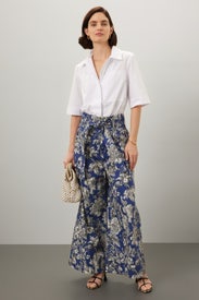 Floral Cropped Trousers by Adam Lippes x RTR
